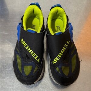 Merrell Kids' Black and Blue waterproof Sneakers  12M